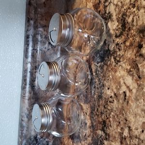 Set of 3 glass jars